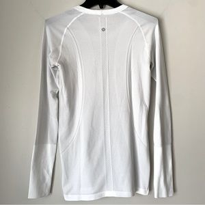 LULULEMON Swiftly Tech Long Sleeve Crew Top White 8